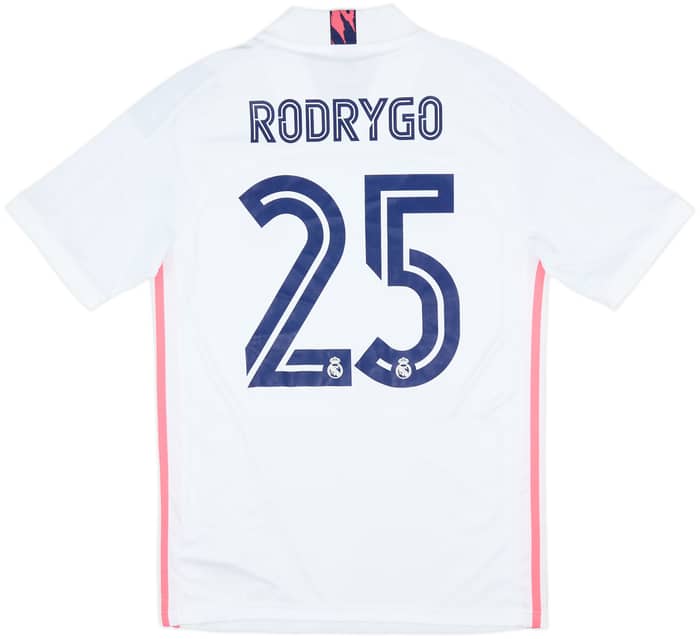 2020-21 Real Madrid Home Shirt Rodrygo #25 (S)
