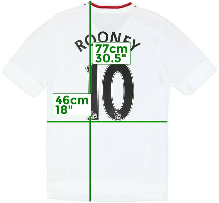 2015-16 Manchester United Player Issue Away Shirt Rooney #10 (M)