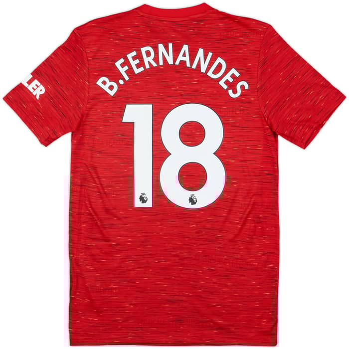 2020-21 Manchester United Home Shirt B.Fernandes #18 (S)