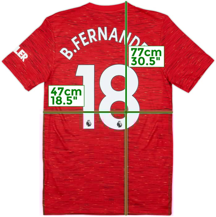 2020-21 Manchester United Home Shirt B.Fernandes #18 (S)