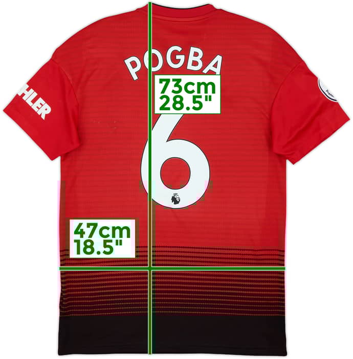 2018-19 Manchester United Home Shirt Pogba #6 (S)