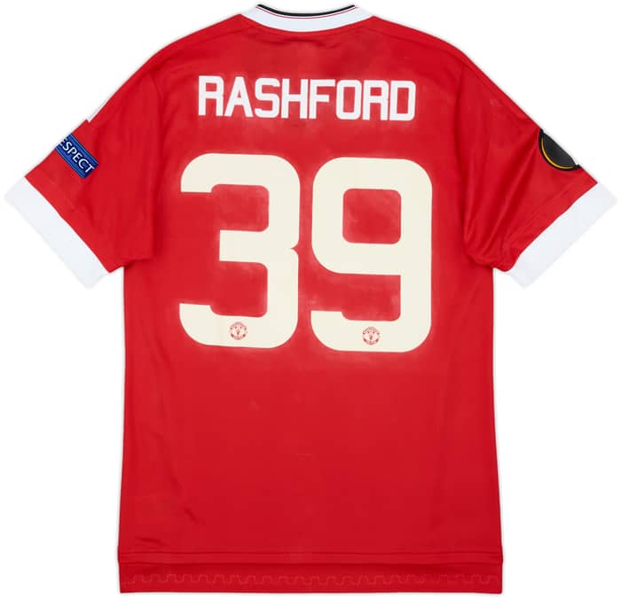 2015-16 Manchester United Player Issue Home Shirt Rashford #39 (M/L)
