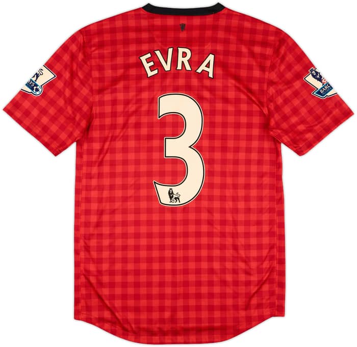 2012-13 Manchester United Home Shirt Evra #3 - 9/10 - (S)