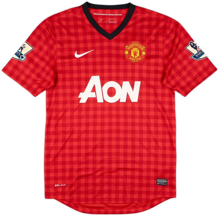 2012-13 Manchester United Home Shirt Evra #3 - 9/10 - (S)