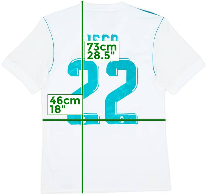 2017-18 Real Madrid Home Shirt Isco #22 (S)