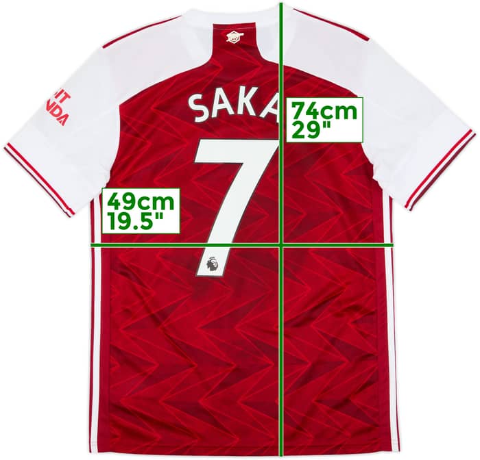 2020-21 Arsenal Home Shirt Saka #7 (M)