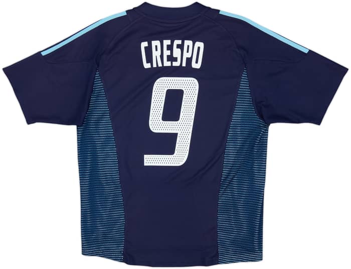 2002-04 Argentina Away Shirt Crespo #9 - 7/10 - (M)