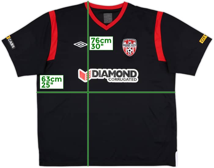 2013-14 Derry City Away Shirt - 8/10 - (XXL)
