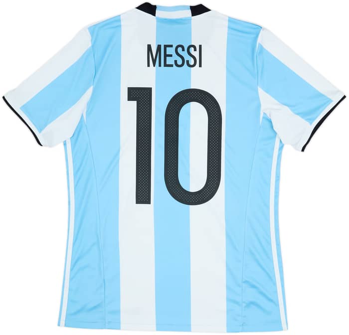 2016-17 Argentina Home Shirt Messi #10 - 6/10 - (M)
