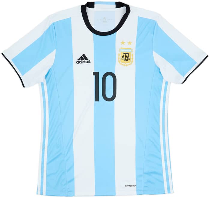 2016-17 Argentina Home Shirt Messi #10 - 6/10 - (M)