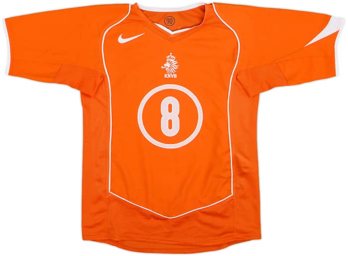 2004-06 Netherlands Home Shirt Davids #8 - 8/10 - (L.Boys)