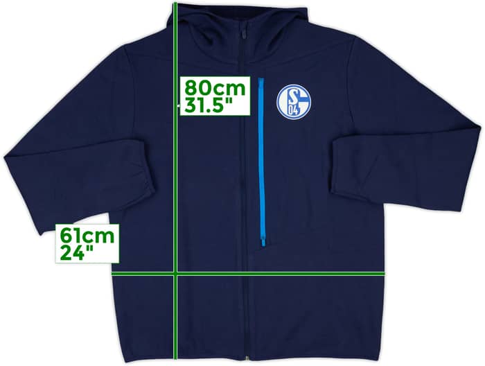 2021-22 Schalke Umbro Hooded Track Jacket - 8/10 - (XXL)