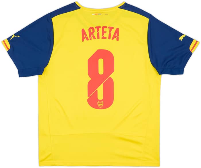 2014-15 Arsenal Away Shirt Arteta #8 - 9/10 - (L)