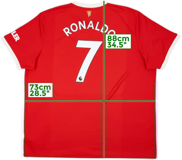 2021-22 Manchester United Home Shirt Ronaldo #7 - 8/10 - (3XL)