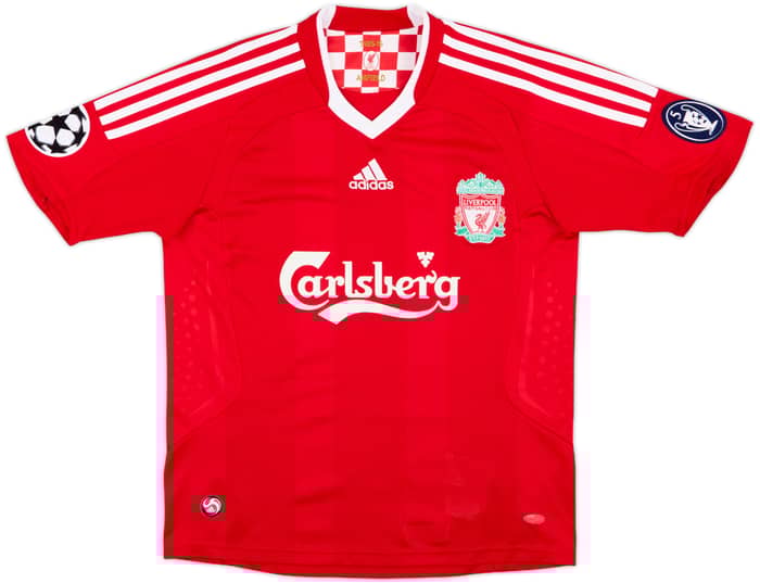 2008-10 Liverpool Home Shirt Torres #9 - 8/10 - (L.Boys)