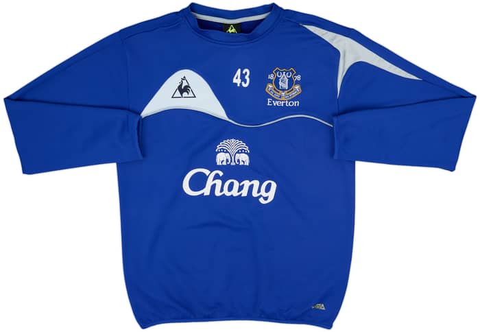 2010-11 Everton Le Coq Sportif Player Issue Sweat Top #43 - 6/10 - (L)