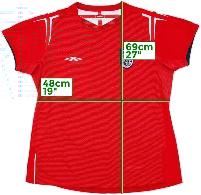 2004-06 England Away Shirt - 9/10 - (Women's M)