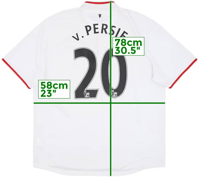 2012-14 Manchester United Away Shirt v.Persie #20 - 7/10 - (XL)