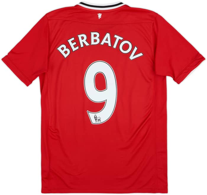 2011-12 Manchester United Home Shirt Berbatov #9 - 7/10 - (XL.Boys)