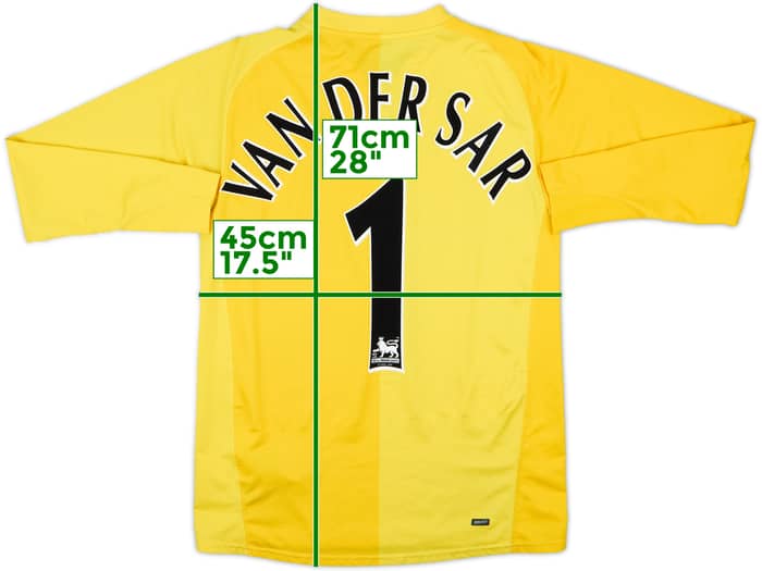 2006-07 Manchester United GK Shirt Van Der Sar #1 - 7/10 - (XL.Boys)