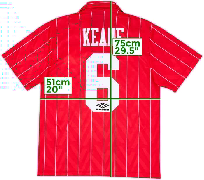 1992-94 Nottingham Forest Home Shirt Keane #6 - 8/10 - (M)