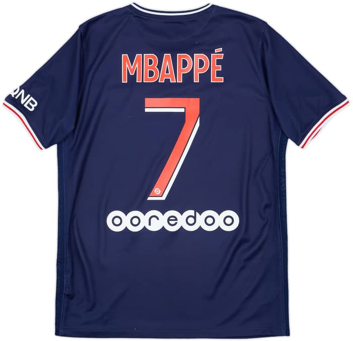 2020-21 Paris Saint-Germain Home Shirt Mbappe #7 - 8/10 - (XL.Boys)