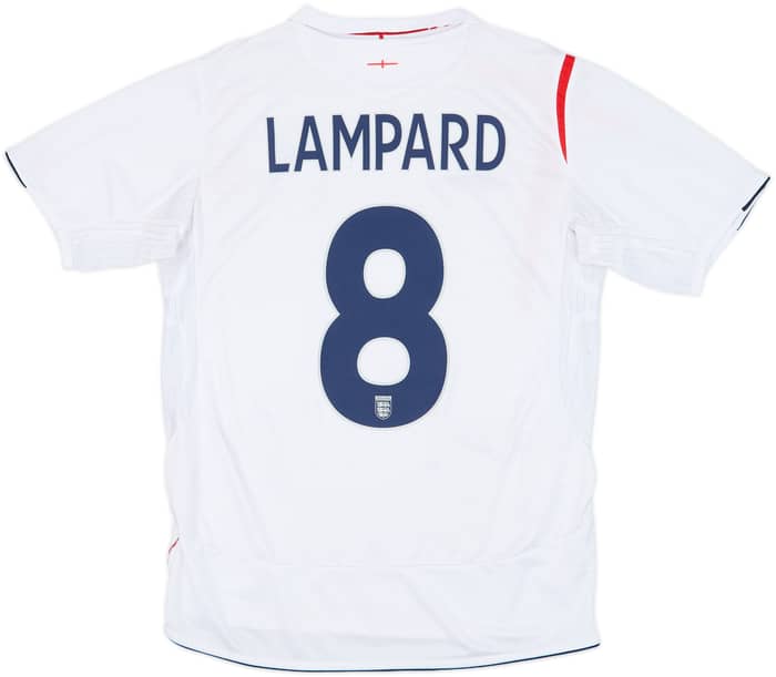 2005-07 England Home Shirt Lampard #8 - 8/10 - (M)