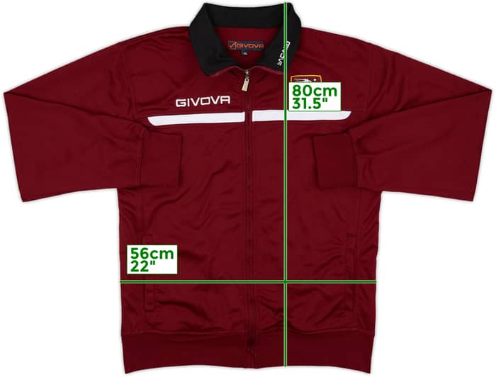 2014-15 Salernitana Givova Track Jacket - 8/10 - (3XL)