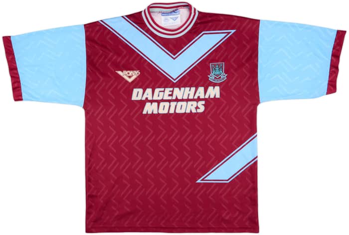 1993-95 West Ham Home Shirt - 7/10 - (XL)