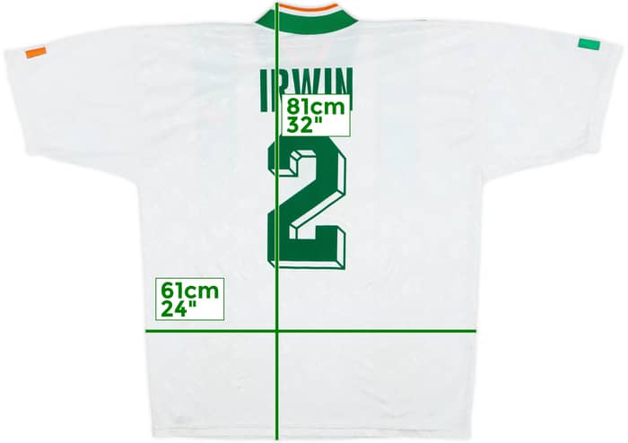 1994 Ireland Away Shirt Irwin #2 - 8/10 - (L)