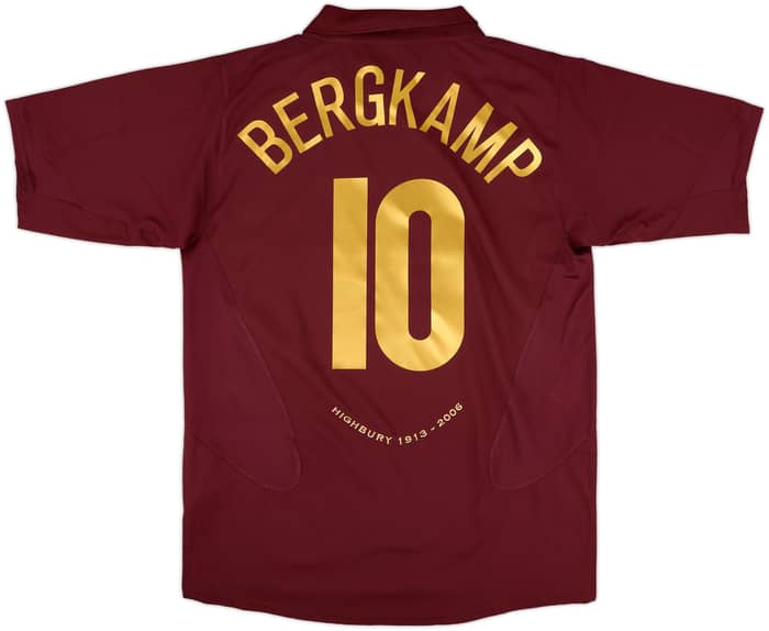 2005-06 Arsenal Home Shirt Bergkamp #10 - 10/10 - (L)