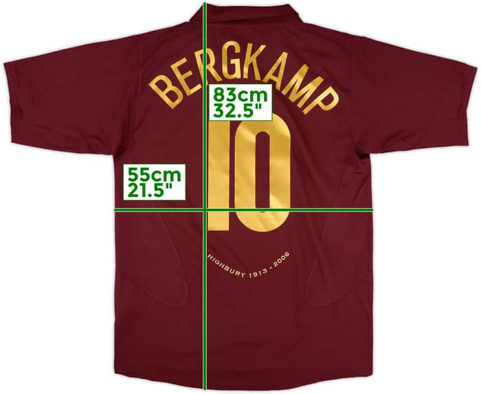 2005-06 Arsenal Home Shirt Bergkamp #10 - 10/10 - (L)