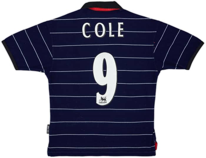 1999-00 Manchester United Away Shirt Cole #9 - 6/10 - (M.Boys)
