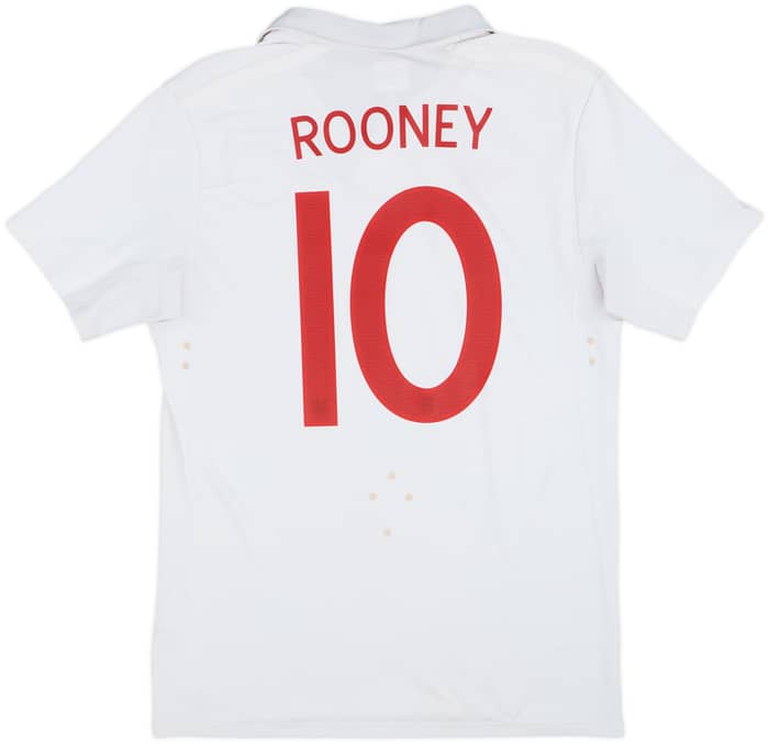 2009-10 England 'World Cup South Africa 2010' Home Shirt Rooney #10 - 6/10 - (M)