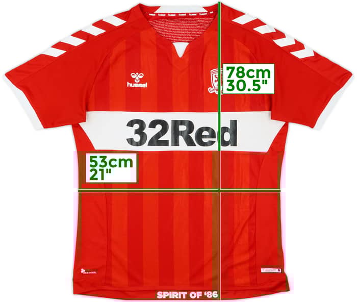 2020-21 Middlesbrough Home Shirt - 5/10 - (XL)