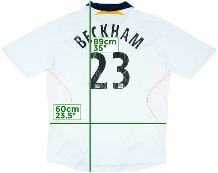 2007-08 LA Galaxy Home Shirt Beckham #23 - 4/10 - (XXL)