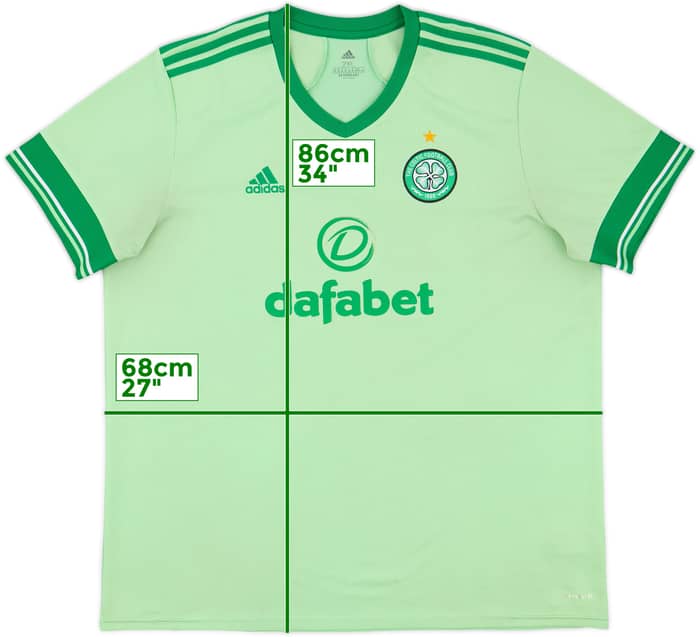 2020-21 Celtic Away Shirt - 7/10 - (XL)