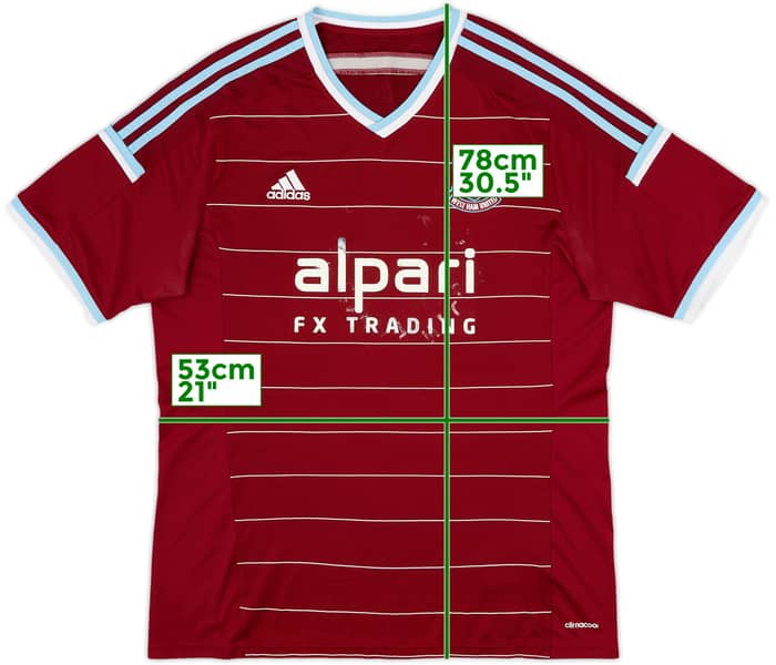 2014-15 West Ham Home Shirt - 4/10 - (XL)