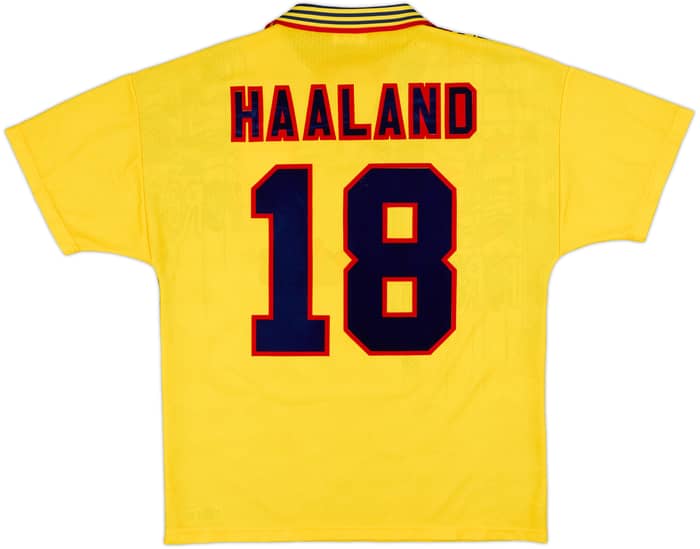 1995-97 Nottingham Forest Away Shirt Haaland #18 - 10/10 - (M)