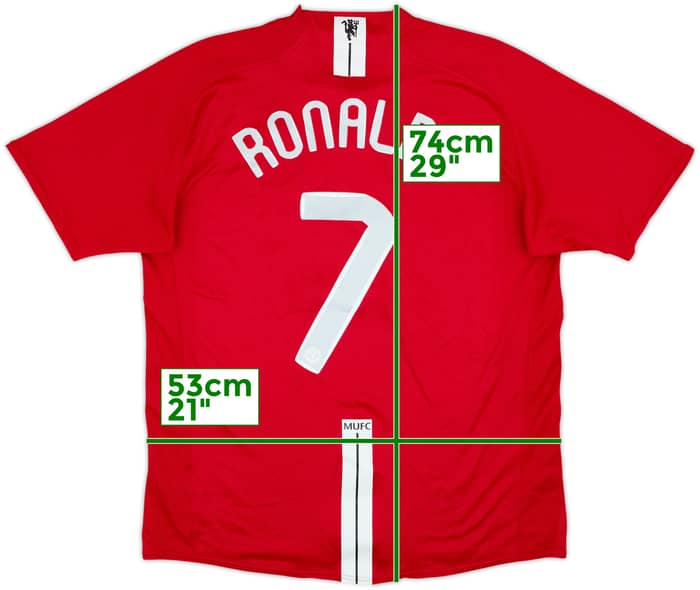 2007-09 Manchester United Home Shirt Ronaldo #7 - 6/10 - (L)