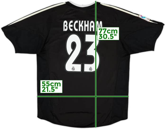 2004-05 Real Madrid Away Shirt Beckham #23 - 9/10 - (M)