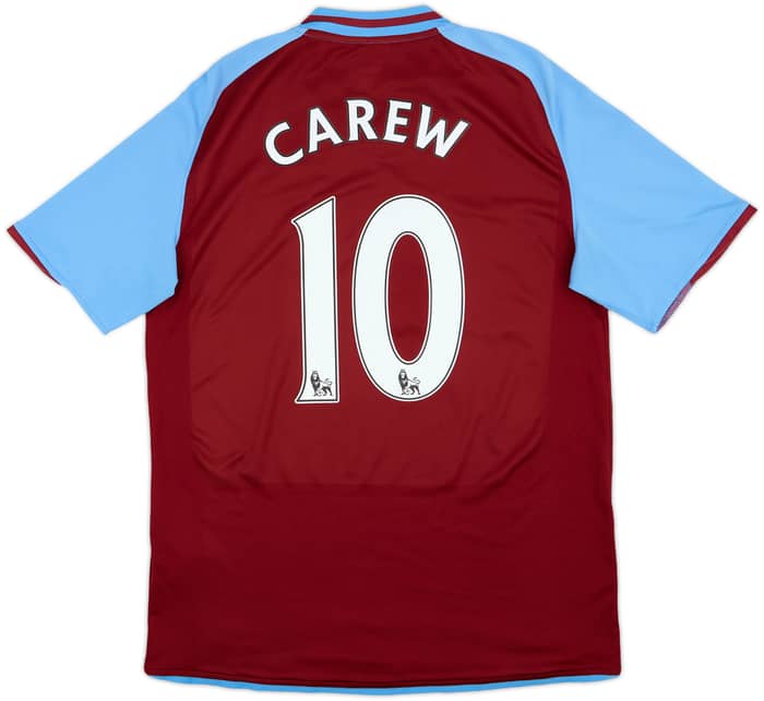 2008-09 Aston Villa Home Shirt Carew #10 - 8/10 - (M)