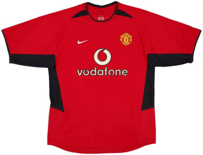 2002-04 Manchester United Home Shirt Beckham #7 - 6/10 - (M)