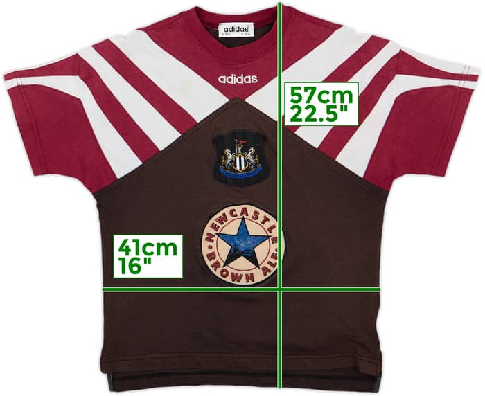 1996-97 Newcastle adidas Training Tee - 5/10 - (M.Boys)