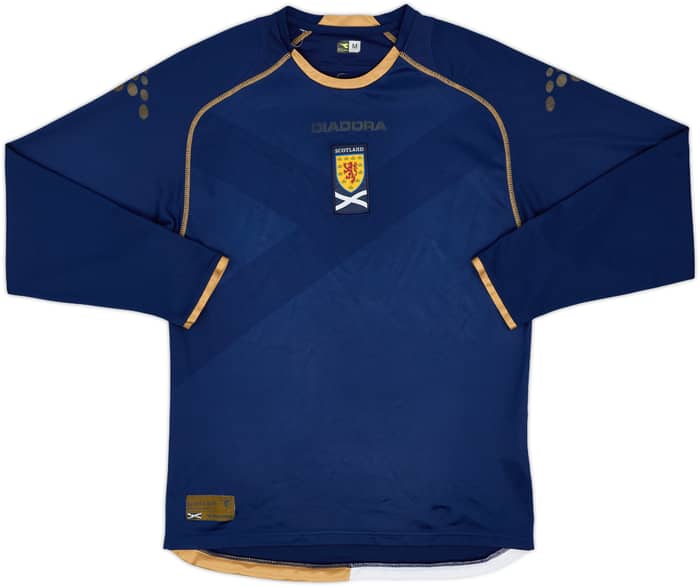 2007-08 Scotland Home L/S Shirt - 4/10 - (M)