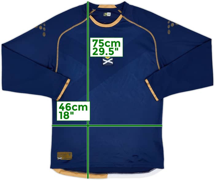 2007-08 Scotland Home L/S Shirt - 4/10 - (M)