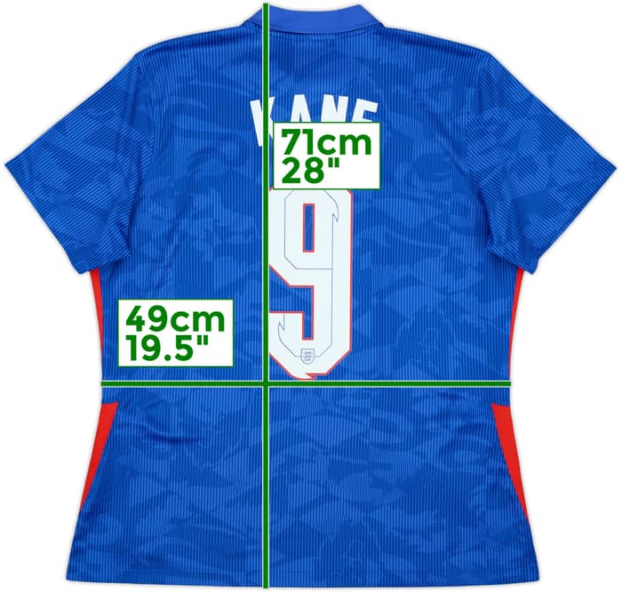 2020-21 England Away Shirt Kane #9 - 10/10 - (Women's XL)