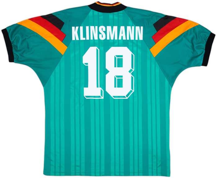 1992-94 Germany Away Shirt Klinsmann #18 - 9/10 - (XXL)