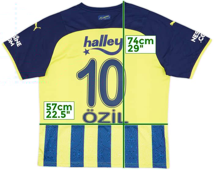 2021-22 Fenerbahce Home Shirt Ozil #10 - 6/10 - (XL)