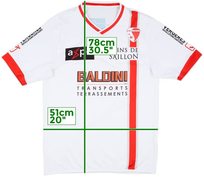 2011-12 FC Sion Home Shirt - 8/10 - (L)